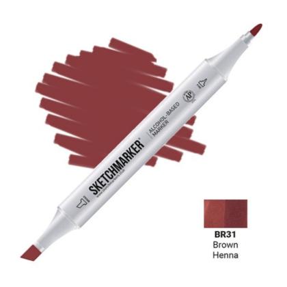 Маркер перм., худ. "Sketchmarker" двухсторонний, BR31 коричневая хна