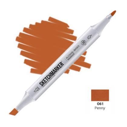 Маркер перм., худ. "Sketchmarker" двухсторонний, O61 денежный  