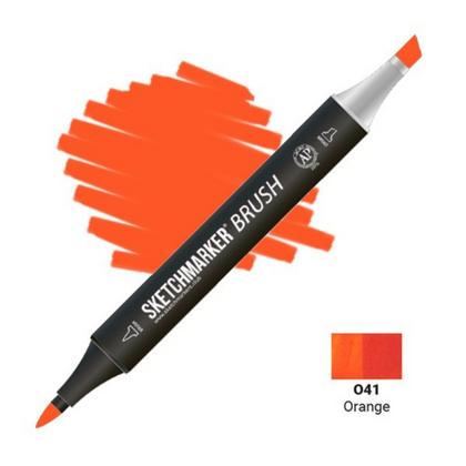 Маркер перм., худ. "Sketchmarker" двухсторонний, O41 оранжевый