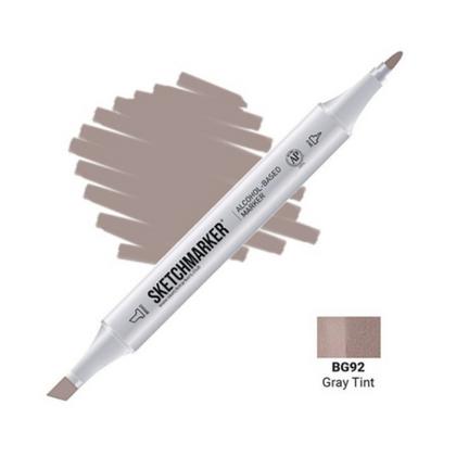 Маркер перм., худ. "Sketchmarker" двухсторонний, BG92 серый насыщенный