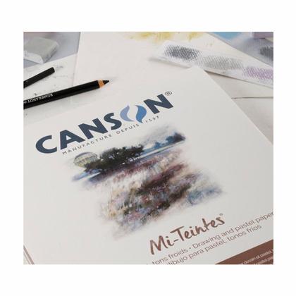 Блок-склейка бумаги для пастели "Mi-Teintes" 32*41 см, 160 г/м2, 20 л., белый