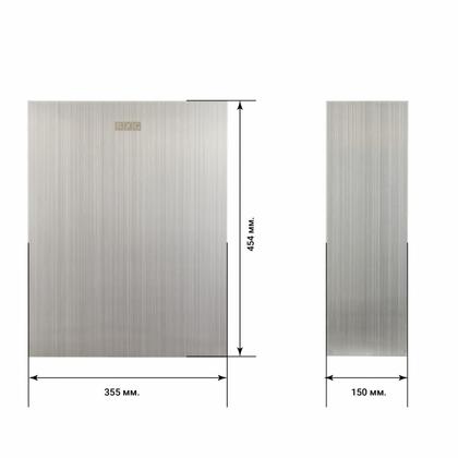 Корзина BXG-TCW-24LA для мусора 24л, металл