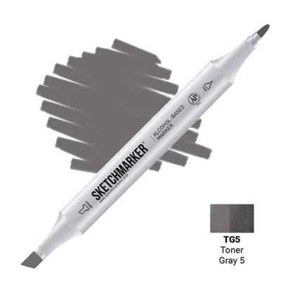 Маркер перм., худ. "Sketchmarker" двухсторонний, TG5 серый тонированный 5