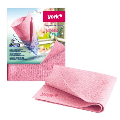 Салфетка из микроволокна YORK ЛонгФреш 30*35см, розовый