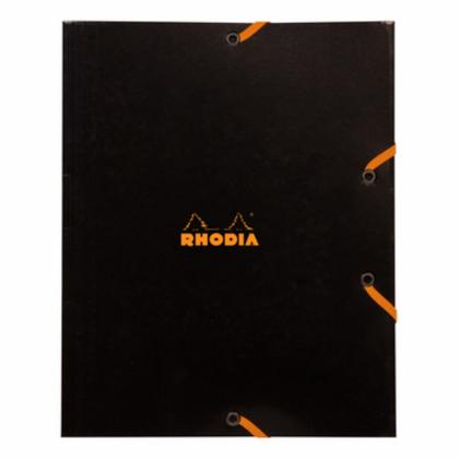 Папка на резинках А5 40 мм. "Rhodia" карт., оранжевый