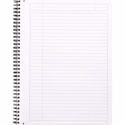 Блокнот A4+ 225*297 мм, 80 л., лин. "Rhodia" спираль сбоку, обл. карт., оранжевый