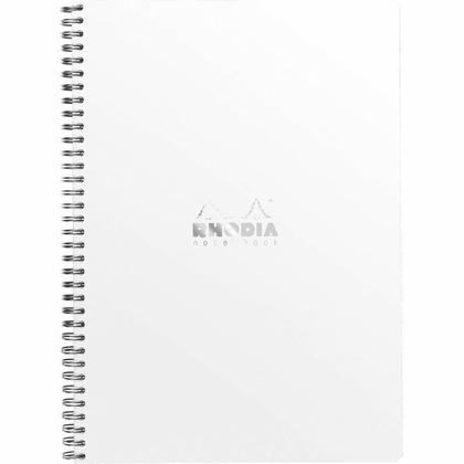Блокнот A4+ 225*297 мм, 80 л., лин. "Rhodia" спираль сбоку, обл. карт., оранжевый