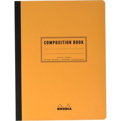 Книга для записей B5 190*250, 80л., лин "Rhodia Classic" склейка сбоку, обл. карт., оранжевый