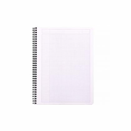 Блокнот A4+ 225*297 мм, 80 л., в клетку "Rhodia" спираль сбоку, обл. карт., белый