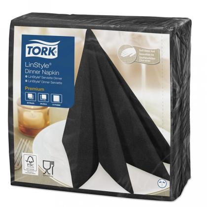 Салфетки Tork Linstyle, цв.черный, 50шт, 4F