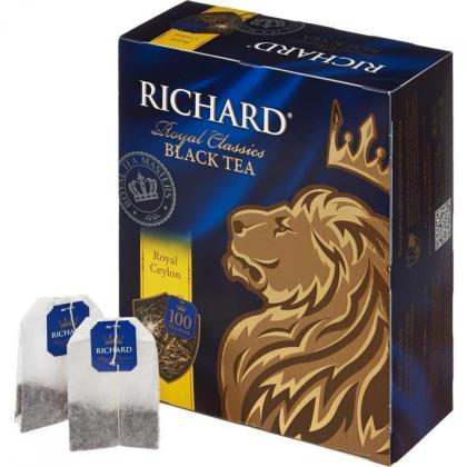 Чай "Richard" 100 пак*2 гр., черный, Royal Ceylon