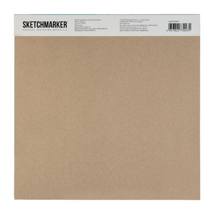Блок бумаги для акварели "Sketchmarker" 100% хлопок, 26*26 см, 300 г/м2, 10 л., мелкозернистая