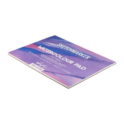 Блок бумаги для акварели "Sketchmarker" 100% хлопок, 31*41 см, 300 г/м2, 10 л., среднезернистая
