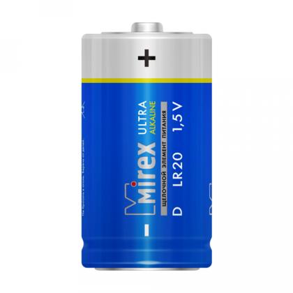 бат_гальв. эл-т щел. (алкал.) 1,5 V LR20/D Mirex 2BP, 2 шт. 