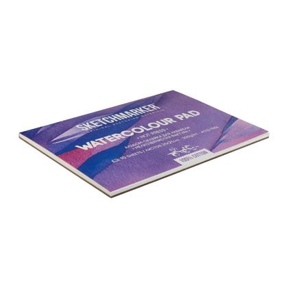 Блок бумаги для акварели "Sketchmarker" 100% хлопок, 21*31 см, 300 г/м2, 10 л., среднезернистая