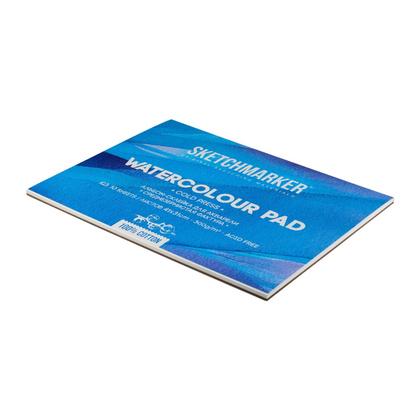 Блок бумаги для акварели "Sketchmarker" 100% хлопок, 31*41 см, 300 г/м2, 10 л., крупнозернистая
