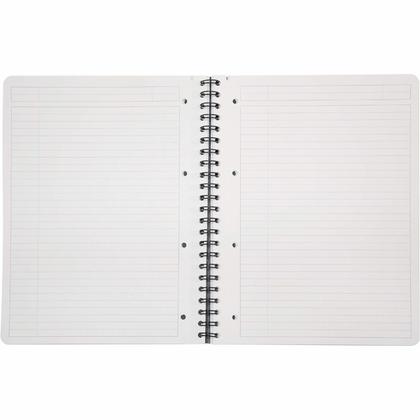 Блокнот А4 210*297 мм, 80 л., лин. "Exabook" спираль сбоку, сменный блок