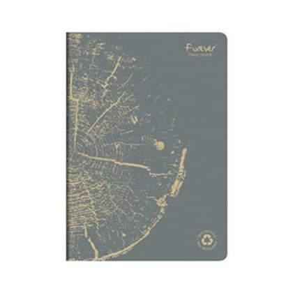 Блокнот А4 210*297 мм, 48 л.,  в клетку "Forever Premium" склейка сбоку, обл. карт., ассорти