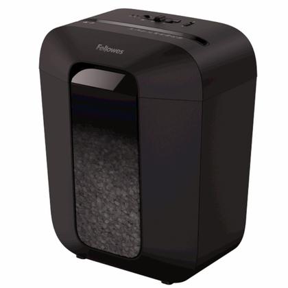 Уничтожитель Fellowes® PowerShred® LX41, DIN P-4, 4х12мм, 8лст., 17лтр.,уничт.: скобы,скр., пл.карты,