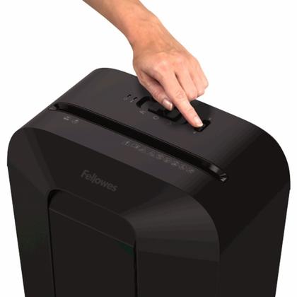 Уничтожитель Fellowes® PowerShred® LX41, DIN P-4, 4х12мм, 8лст., 17лтр.,уничт.: скобы,скр., пл.карты,