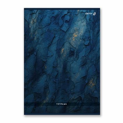 Тетрадь А4 96 л., клет. "Морская скала" скоба сбоку, обл. карт., твин лак, ассорти