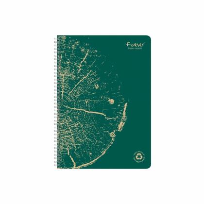 Блокнот А4 210*297 мм, 60 л.,  лин. "Forever Premium" спираль сбоку, обл. карт., ассорти