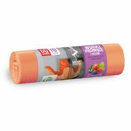 Мешки для мусора 60л 10 шт/рулон ПВД Anna Zaradna 16мкм 61*70см цв.оранжевый, с ушками, фруктовый аромат