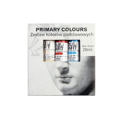 Краски масляные "Oils for art" набор 5 цв., 20 мл., тубы