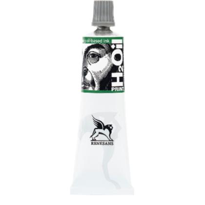 Краски для печати "H20IL INK. Renesans" 05 зеленый изумрудный, 60 мл.