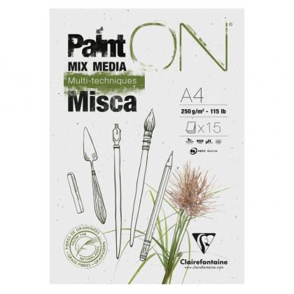 Блок-склейка "Paint`On" A4, 250г/м2, 15л Misca