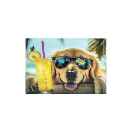 Папка конверт на кнопке А4 "Chillout dog" разноцветный