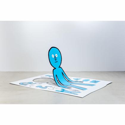 Блокнот 85*120 мм, 80 л., в клетку "Paper people" скоба сверху, обл. карт., персиковый