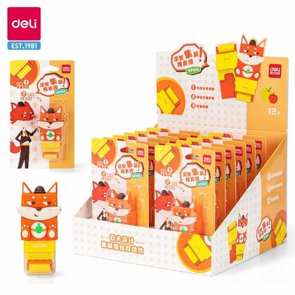 Ластик "Fox" роллер, оранжевый, блистер