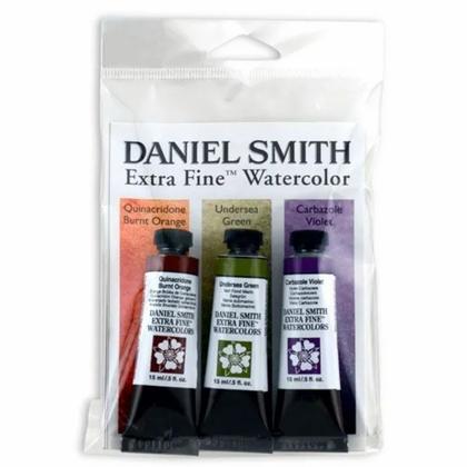 Краски акварельные Daniel Smith набор 3 цвета вторичных, 15мл., тубы