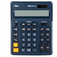 Кальк. наст. 12р. M888F Deli синий, пласт., 158*203*31 мм