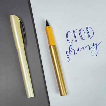 Ручка роллер "Ceod Shiny" пласт., зеленый, стерж. синий