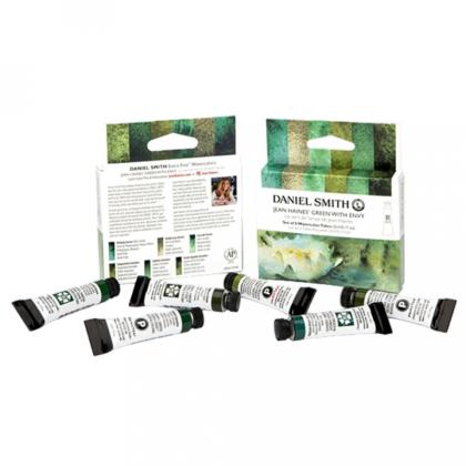 Краски акварельные Daniel Smith Jean Haines "Green With Envy" набор 6 цветов, 5мл., тубы