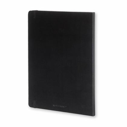 Блокнот А4- 190*250 мм, 96 л., тонир., лин. "Classic XLarge" тверд. обл. полиуретан., на резинке, синий