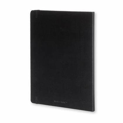 Блокнот А4- 190*250 мм, 96 л., тонир., лин. "Classic XLarge" тверд. обл. полиуретан., на резинке, синий