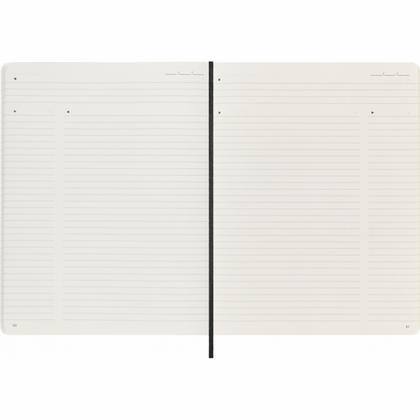Блокнот А4- 190*250 мм, 96 л., тонир., лин. "Professional Soft XLarge" интегральн. обл. полиуретан., на резинке, черный