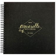 Скетчбук "Aquarelle" 29,5*29,5, 200г/м2, 30л, спираль, черный