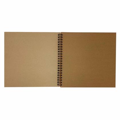 Скетчбук "Kraft" 29,5*29,5, 140г/м2, крафт, 40л, спираль, оранжевый