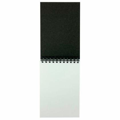 Скетчбук "Aquarelle" 14,5*24, 200г/м2, 40л, спираль сверху, черный