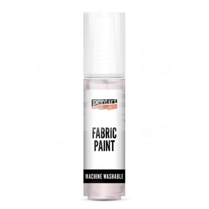 Краски д/текстиля "Pentart Fabric paint metallic" жемчужно-белый, 20 мл, банка