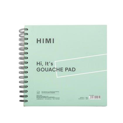 Скетчбук "Himi" 21,6*21,6 см, 160 г/м2, 50л., спираль сбоку, зелёный