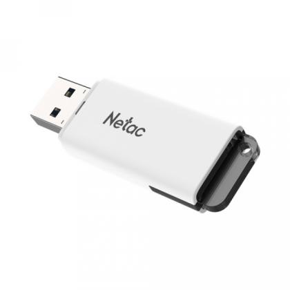Карта памяти USB Flash 2.0 128GB U185 Netac, пластик, белый 