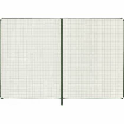 Блокнот А4- 190*250 мм, 96 л., тонир., в клетку "Classic XLarge" тверд. обл., на резинке, зеленый