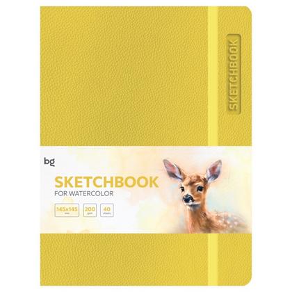 Скетчбук "Bright. Yellow" 14,8*21 см, 200г/м2, 40 л, желтый