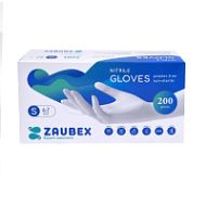 Перчатки нитриловые неопудренные одноразовые   Zaubex, р-р S 200 шт./уп. голубой