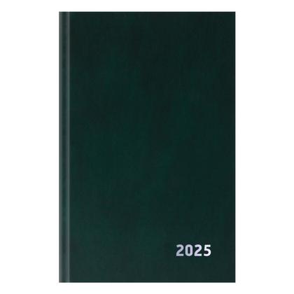 Ежедневник датир. А5 135*206 мм, 336 стр. "Бумвинил BG" тверд. обл. бумвинил., зеленый 2025